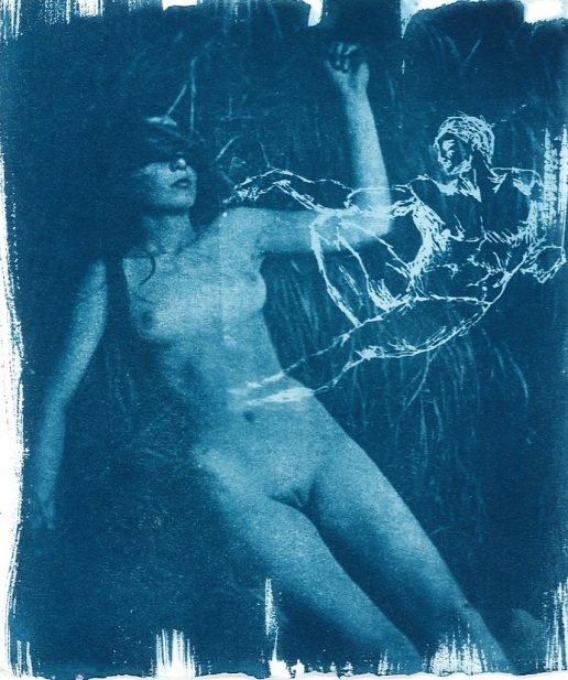 Lilith (cyanotype on paper)